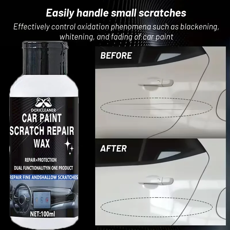 Car Paint Restorer, Easily Repairs Scratches, Matte or Other Imperfections, Enhances Paint Gloss, Restores Appearance Beauty. Sc