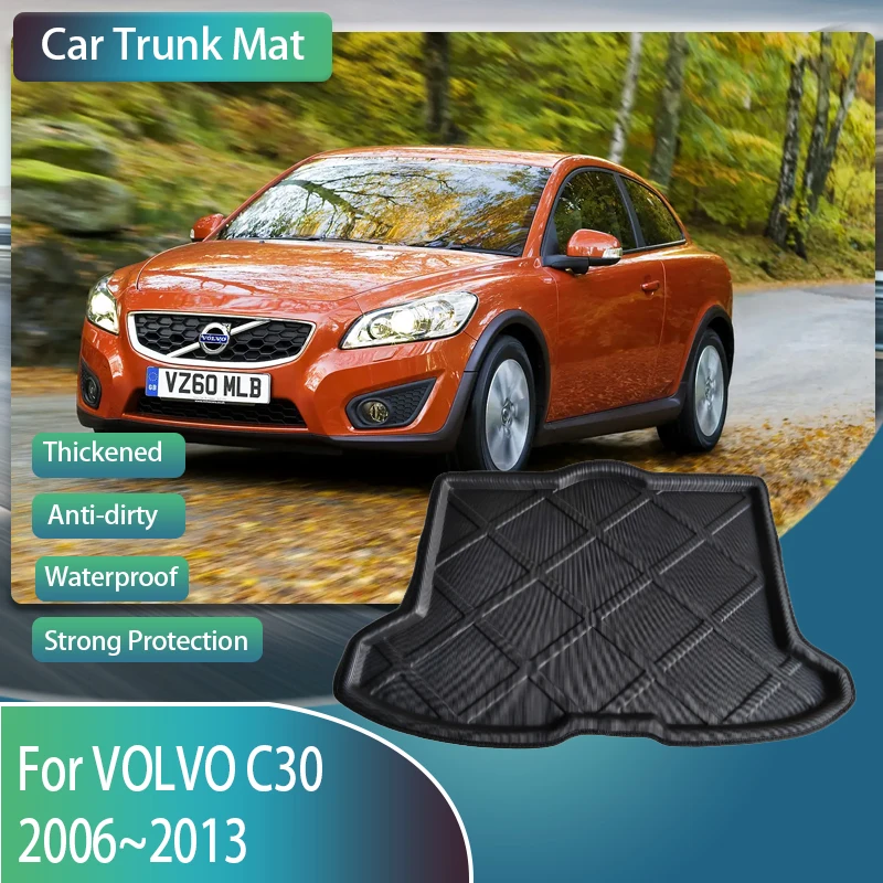 

Car Boot Mats For Volvo C30 2006 2007 2008 2009 2010 2011 2012 2013 Waterproof Carpets Rear Trunk Storage Pads Auto Accessories