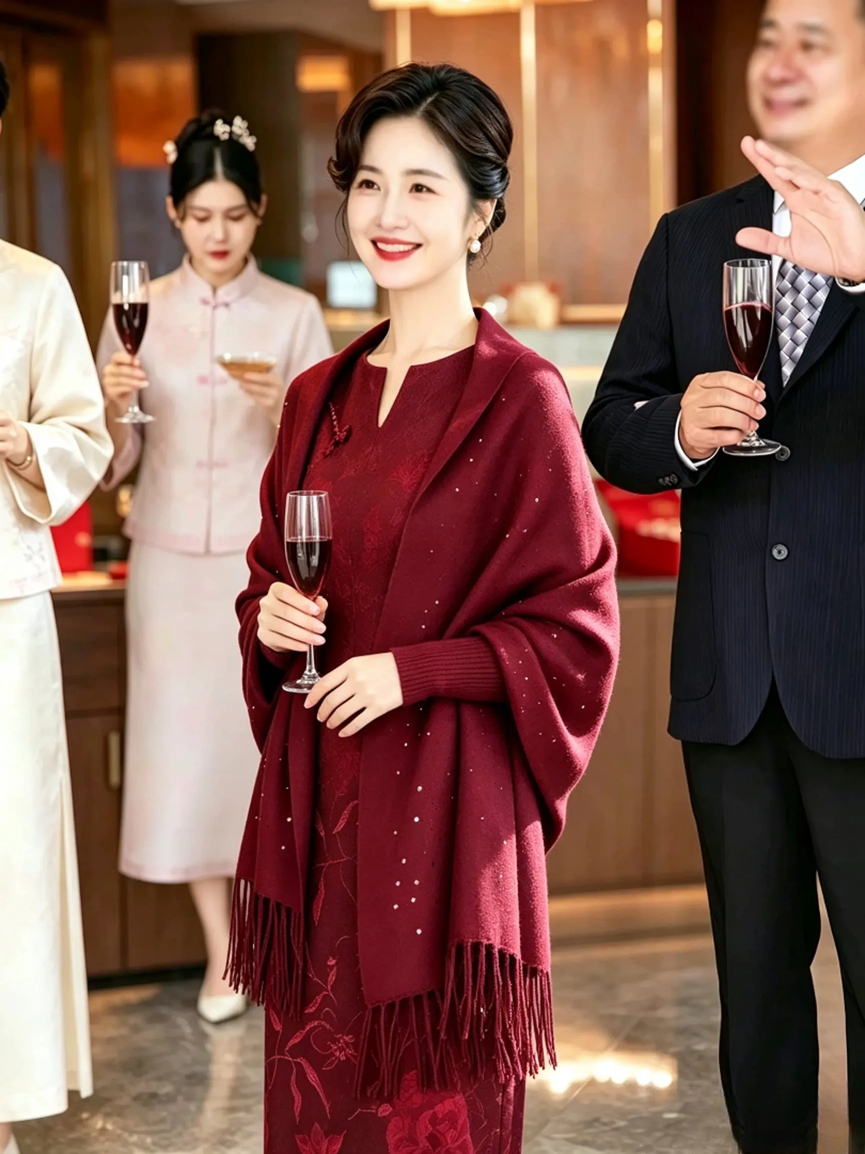 red-wine-color-shawl-women's-autumn-winter-wedding-banquet-happy-mother-in-law-wedding-outfit-fashionable-cloak-hig
