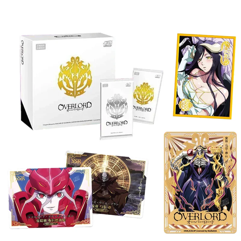 tarjetas-coleccionables-premium-kadong-oficiales-de-overlord-anime-wave-1-ainz-albedo-shalltear-demiurge-cocytus-para-fans
