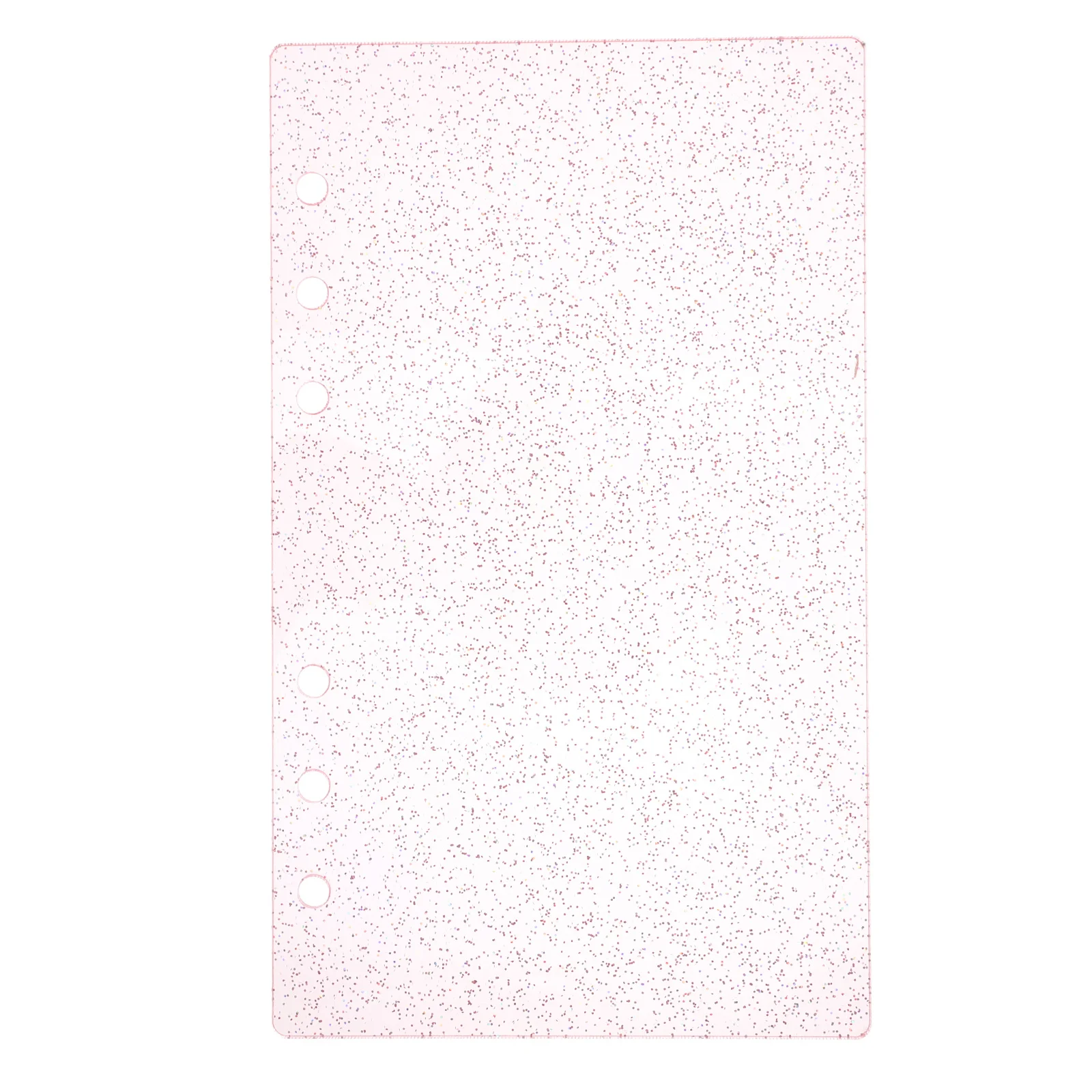 

Binder Cover Acrylic Notebook Shell Journal 6-ring 6-holes Loose Leaf Planner Frosted