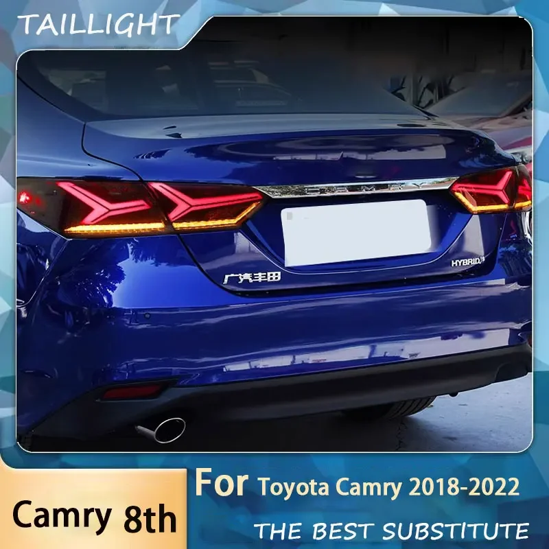 Factory Tail Light Car Accessories for Toyota Camry LED 2018-2022 Update Design with Animation