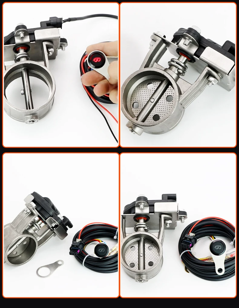 Motorrad-Auspuffventil, Schalldämpferventil, Auspuff, Lärmeleiter, verstellbarer Klang, Auspuff, Edelstahl, Auspuffventil, elektronisches Auslassventil – Detail 14