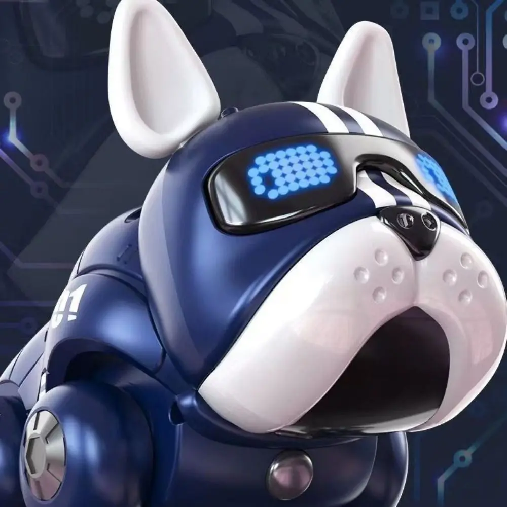 Perro Robot inteligente eléctrico, mascota Virtual inteligente, perro violento, Robot con luz, Educación Temprana, música, perro, juguetes para niños