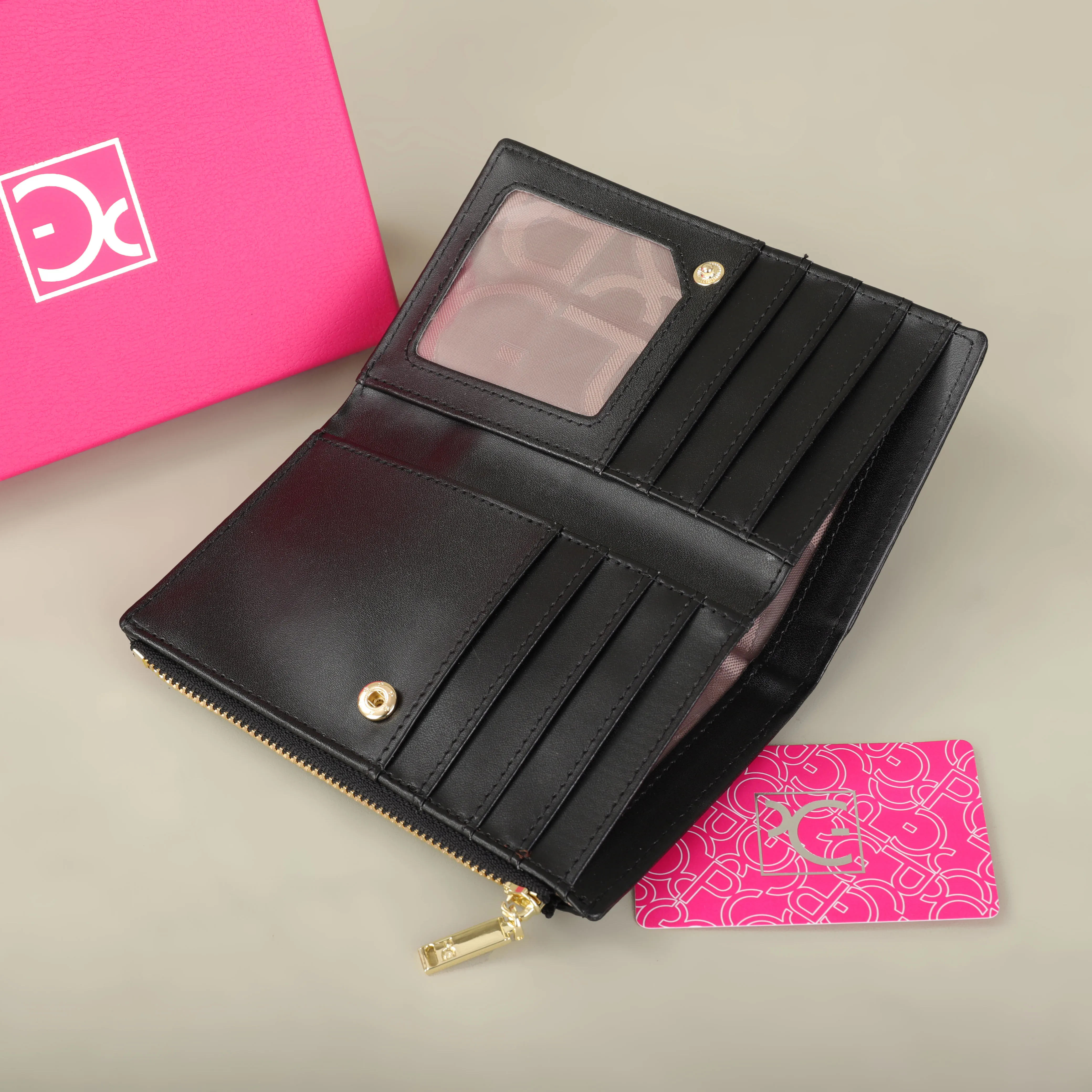 PG wallet Fashion Classic Retro Women's Universal Wallet Letter Printed Portable Card Bag Zero Wallet Wallet