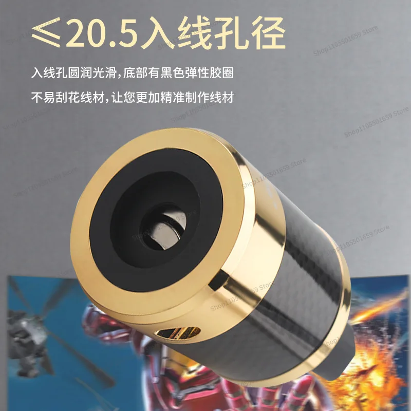 For Fever  Standard Audio Power Head, Filter Power Cord Plug, Tail Speaker Power Amplifier 2PCS