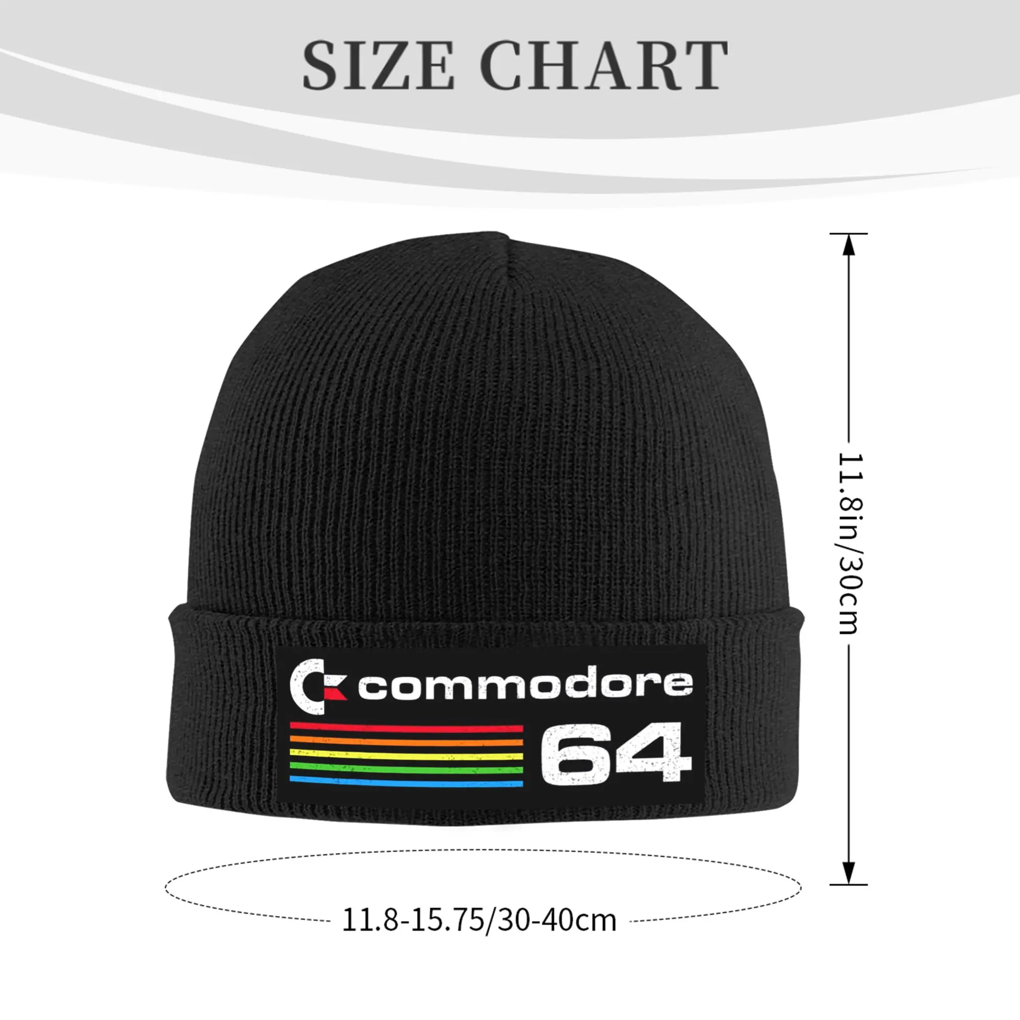Commodore 64 C64 SID Amiga 8-bit Ultra Winter Skullies Beanies Hat Warm Autumn Knitted Hats Bonnet Caps for Women Men
