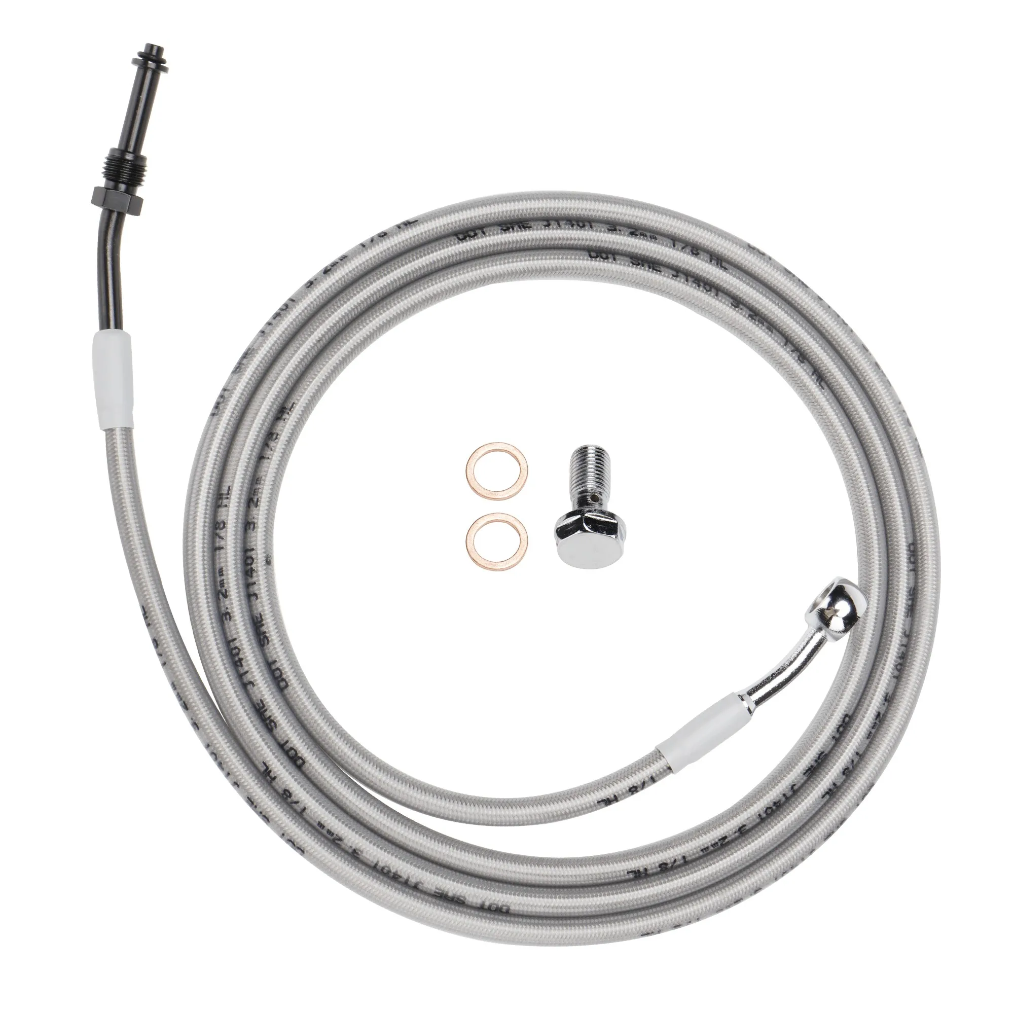 

195/200CM Touring Hydraulic Clutch Cable for Harley 2009-2012 Electra Glide Road Glide Street Glide CVO, Stainless Steel Braided