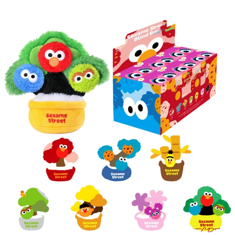 

Sesame Street Lucky Tree Plush Blind Box New Year Money Tree Plush Doll Decorative Ornament Collection Surprise Toy Gift