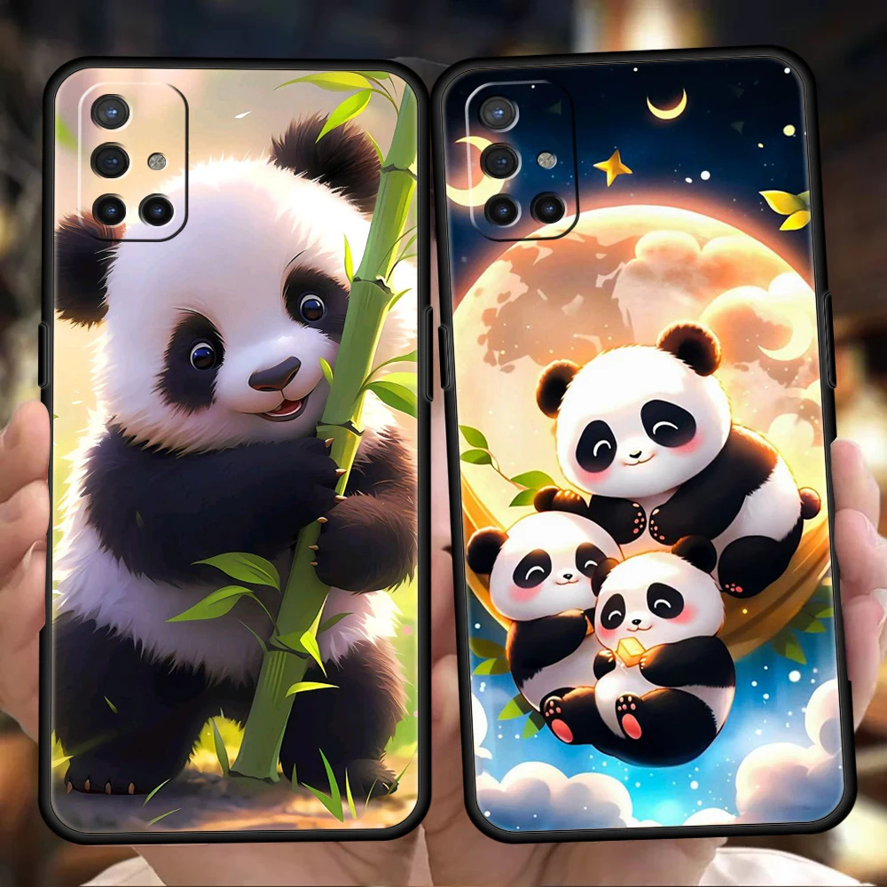 Cartoon Lovely Panda Phone Case for Oneplus 11 10T Nord N100 N10 10 7 8 9 9R 7T 8T N200 CE 2 9RT Pro 5G Silicone Cover Shell Bag