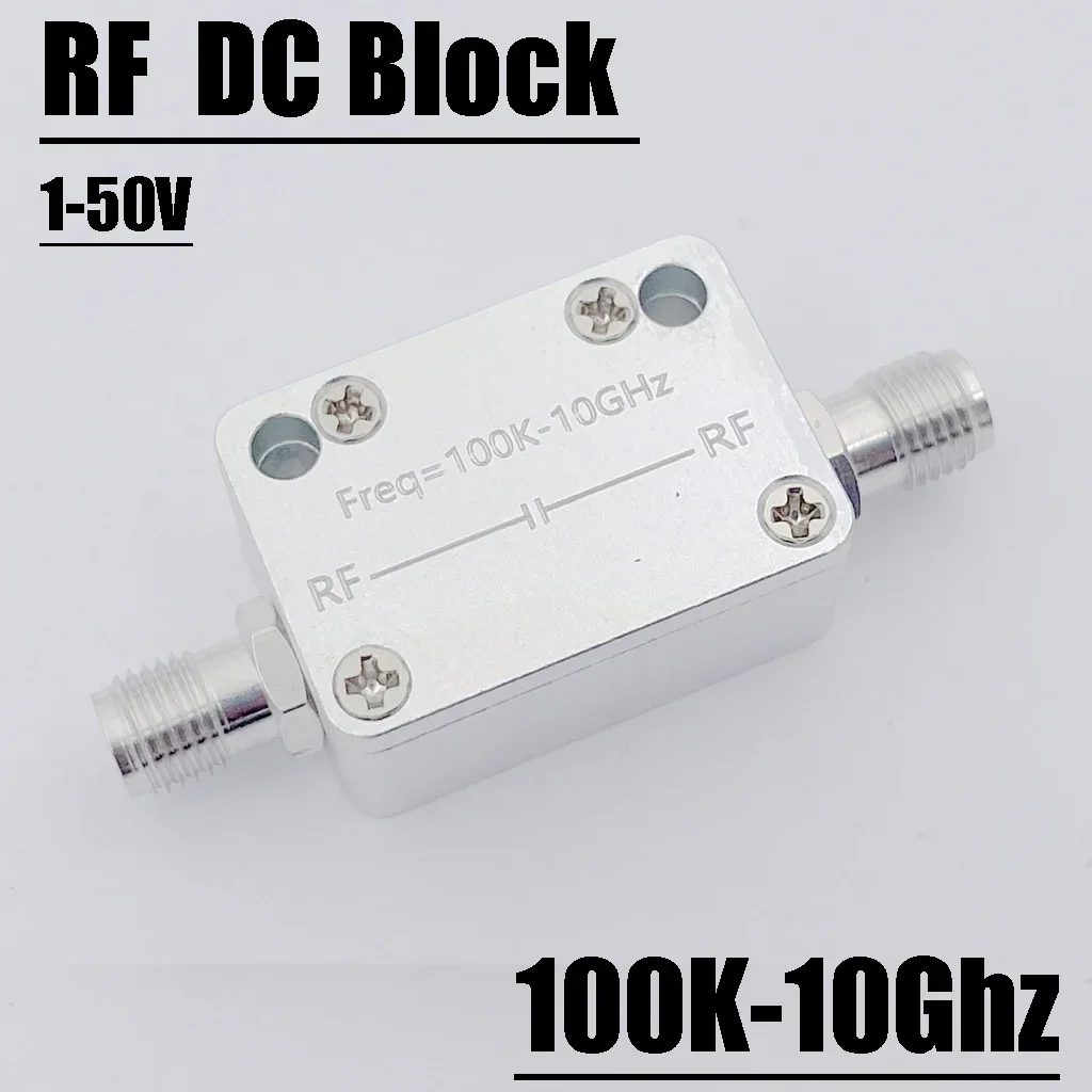 Isolador do rf para o Amplificador de Banda Larga do Rádio do Ham 100k10ghz Bloco da cc do Sma Tensão do Isolamento 150v Baixa Perda
