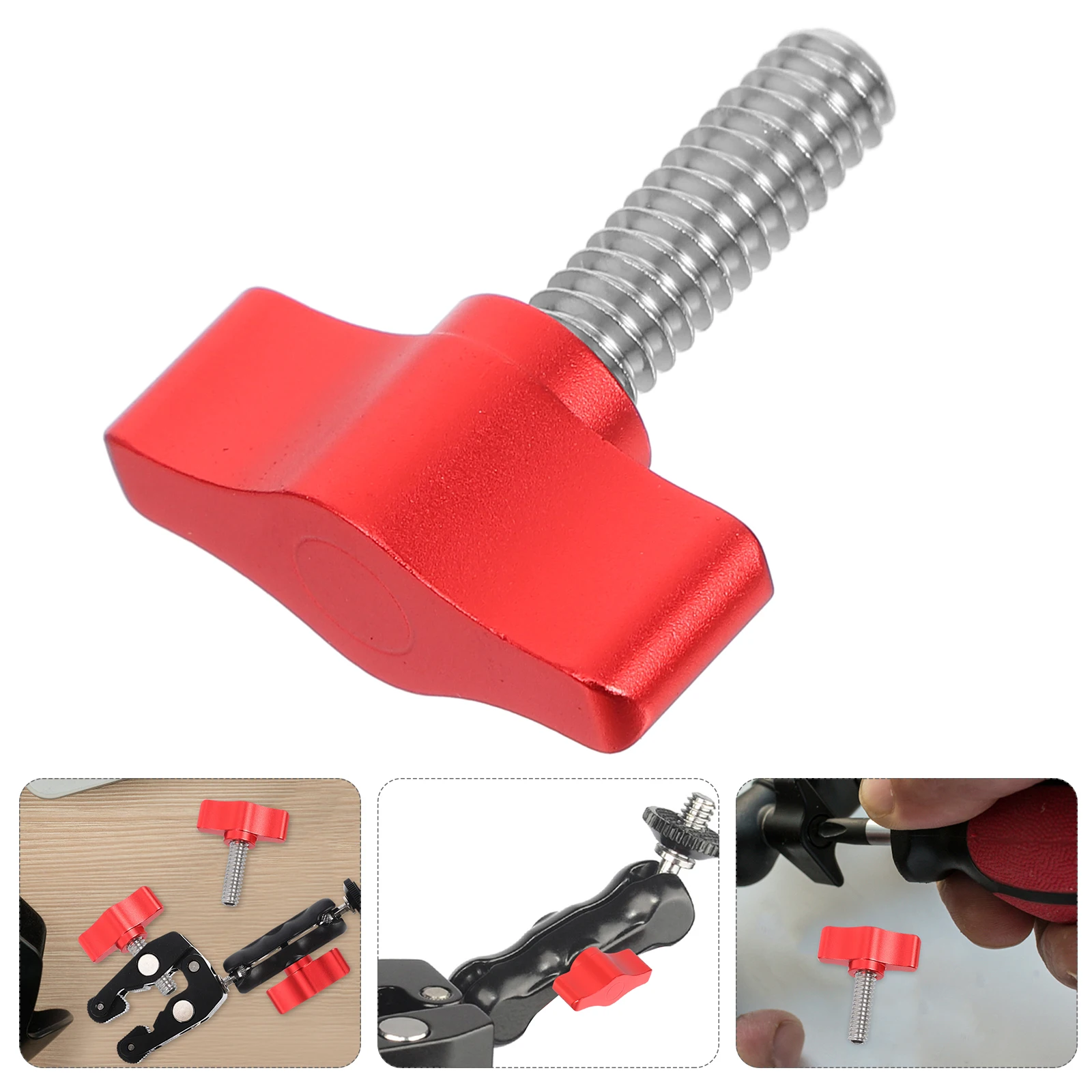 

4Pcs Portable Tightening Thread Thumbscrew Cloud Platform Screw Big Knob Adjustment Knob For Camera And Equipment Clamping