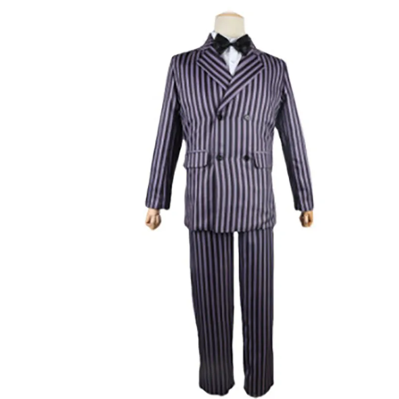 Film Adams Christmas role-playing Gomez Adams role-playing wigcoatshirt pants tie suit party uniform