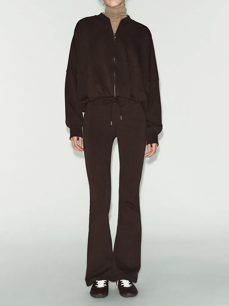 جديد 2025 الشتاء المتشابكة المرأة Jaet متوهج السراويل العرقية المرحلة زي Faionable السيدات الملابس العصرية الزي