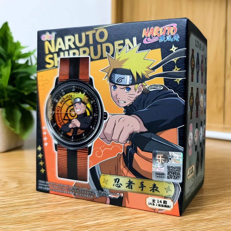 Boîte aveugle de montre Naruto, collaboration officielle d'anime avec variantes de personnages cachés, montre-bracelet de collection, cadeau pour les Fans, en Stock