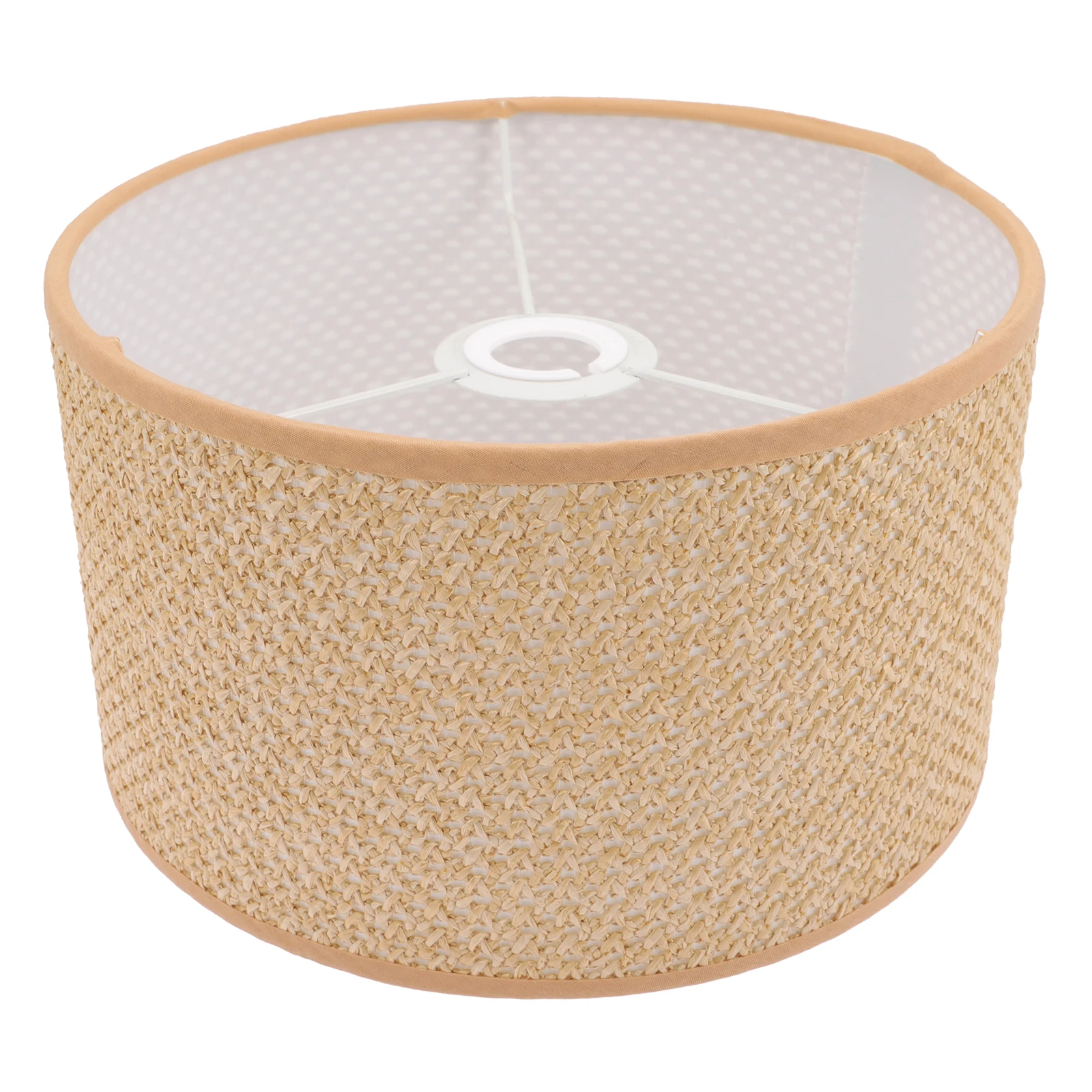 

Hexagonal Braided Lampshade Vintage Table Lamp Shades Desk Light Cover Rustic Style Non Dazzling Eye Protection
