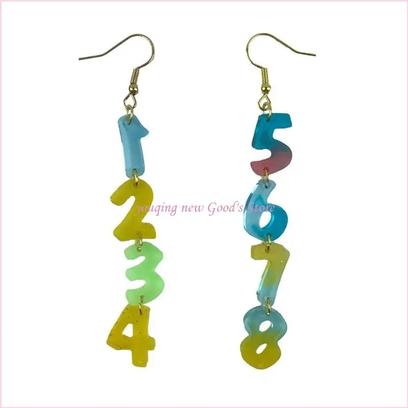 57QA Handmade Jewelry Necklace Resin Mold Handmade Hanging Pendant Decorations Mold Earrings Keychain Silicone Mold