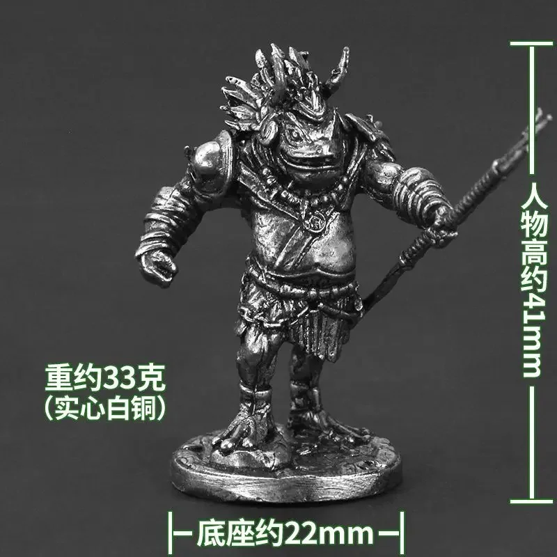 Toadman Soldier Model Armored Warrior Swordguard Guard Assassin Archer Mini Copper Models Miniatures Figurines Decoration Gifts