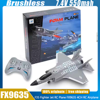 F35 Fighter Jet RC Plane FX9635 Remote Control Airplane 4CH Brushless Stunt Flying Glider Model Toys Adults Boys Gifts