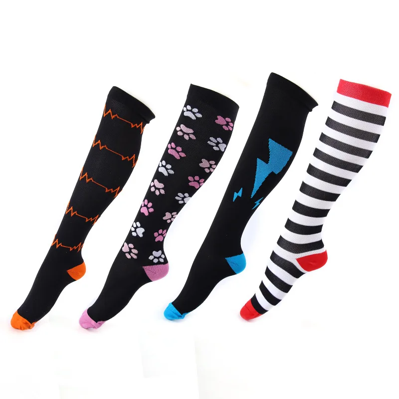 Women Sock Men Sports Stockings Compression  Supply Running Riding Cycling Over Knee Basketball Biking Hockey Soccer