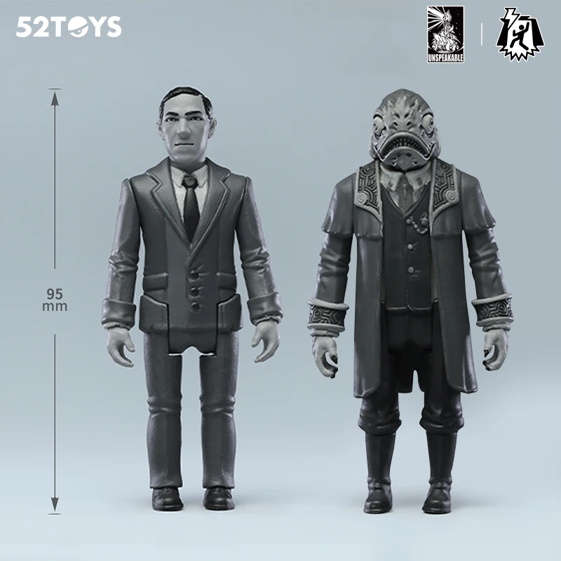 52TOYS Action Figure Legacy of Lovecraft, Monochrome Version, Collectible Desktop Decoration, Creative Gift for Birthday Party