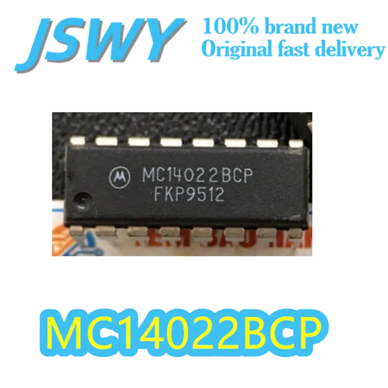 

(10/50 pieces) MC14022BCP MC14022 DIP-16 package CMOS logic IC 4-bit static shift register Original Electronics Quick delivery