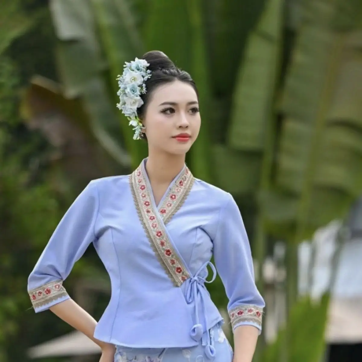 

Dai fake flower hairpin bride antique hair accessories dance photography