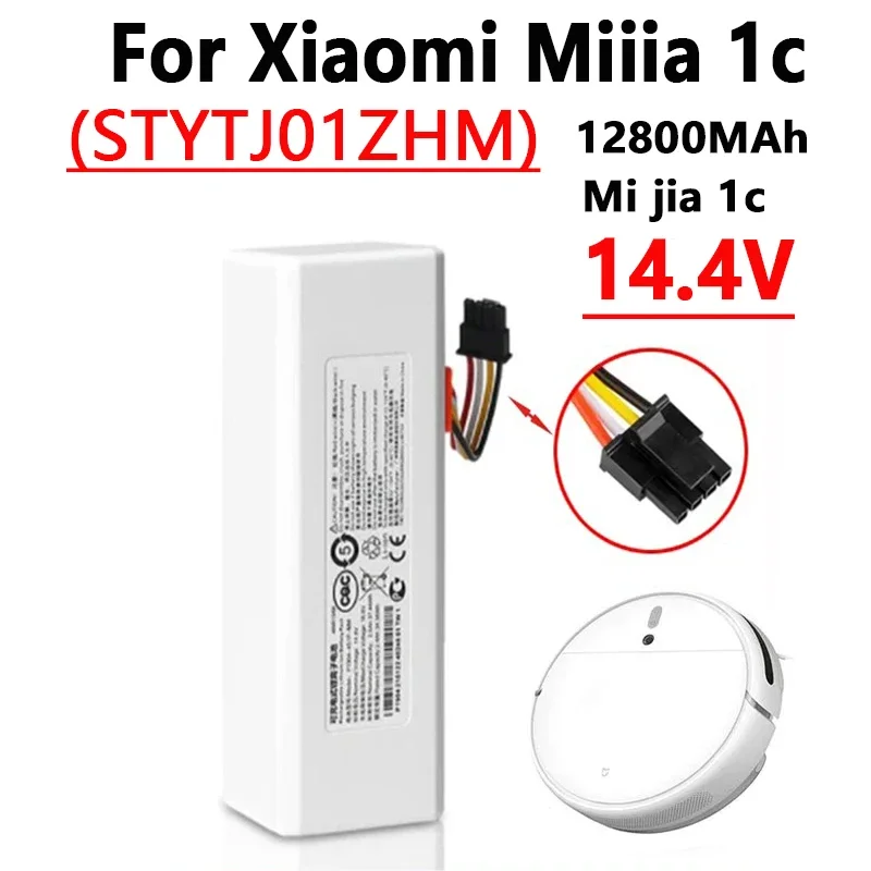 NEW 14.4V 12800Mah P1904-4S1P-MM Battery For Xiaomi Mijia 1C STYTJ01ZHM Robot Vacuum Mop Cleaner Accessories Parts original