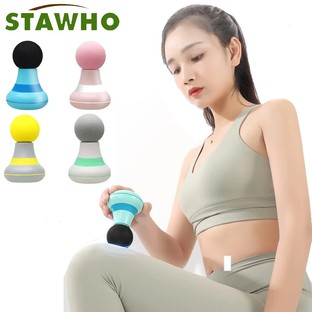 Mini elétrica massagem arma massageador muscular relaxar corpo relaxamento massageador elétrico de alta frequência tecido profundo percussão muscular