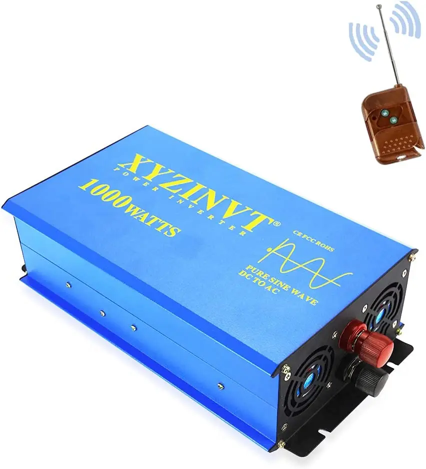 3KW Peak 1500W Pure Sine Wave Solar Power Inverter Battery Converter 12V/24V/36V/48V DC to 120V/220V/230V/240V AC Remote Control