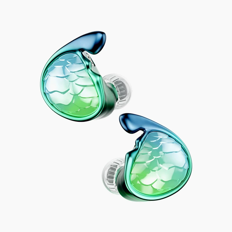 TRN Mermaid 1DD+1BA+2Planar Hybrid IEM 10mm Glass DD Knowles 33518 6mm Planar HiFi In-Ear Monitor 0.78mm 2Pin 3.5/4.4mm Earphone