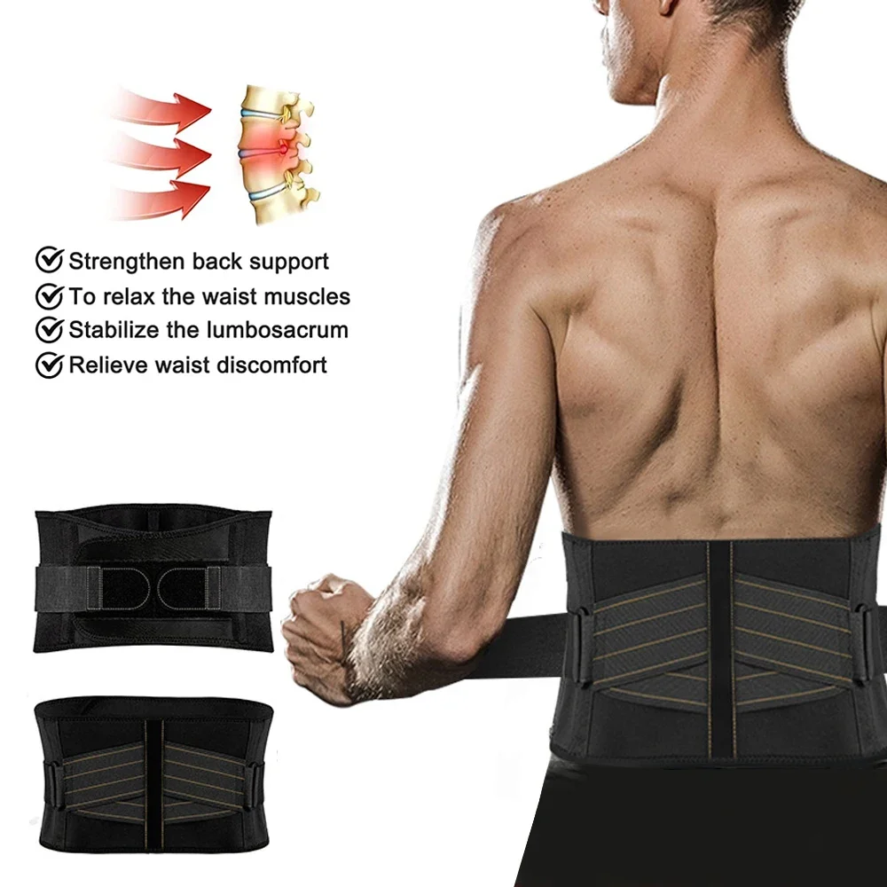 1Pcs Back Brace for Men and Women - Breathable Waist Lumbar Lower Back Support Belt for Sciatica, Scoliosis Back Pain Relief