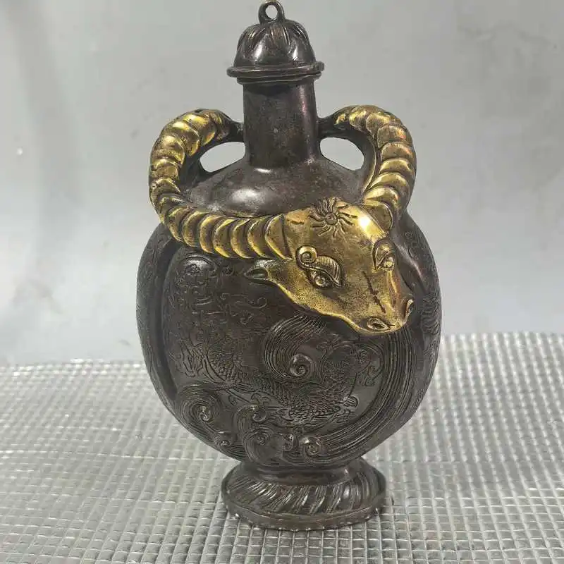 Copper tea , bull-head pot, craft ornament, exquisitely made and elegantly designed