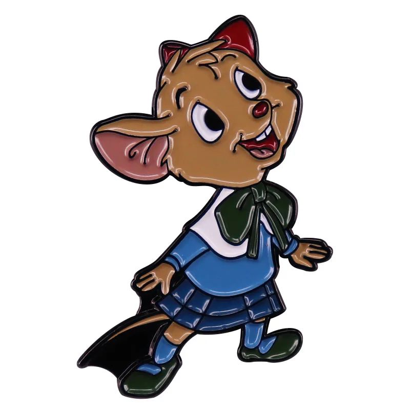 Olivia Flaversham Pin esmaltado película animada The-Great-Mouse-Detective Inspiration insignia
