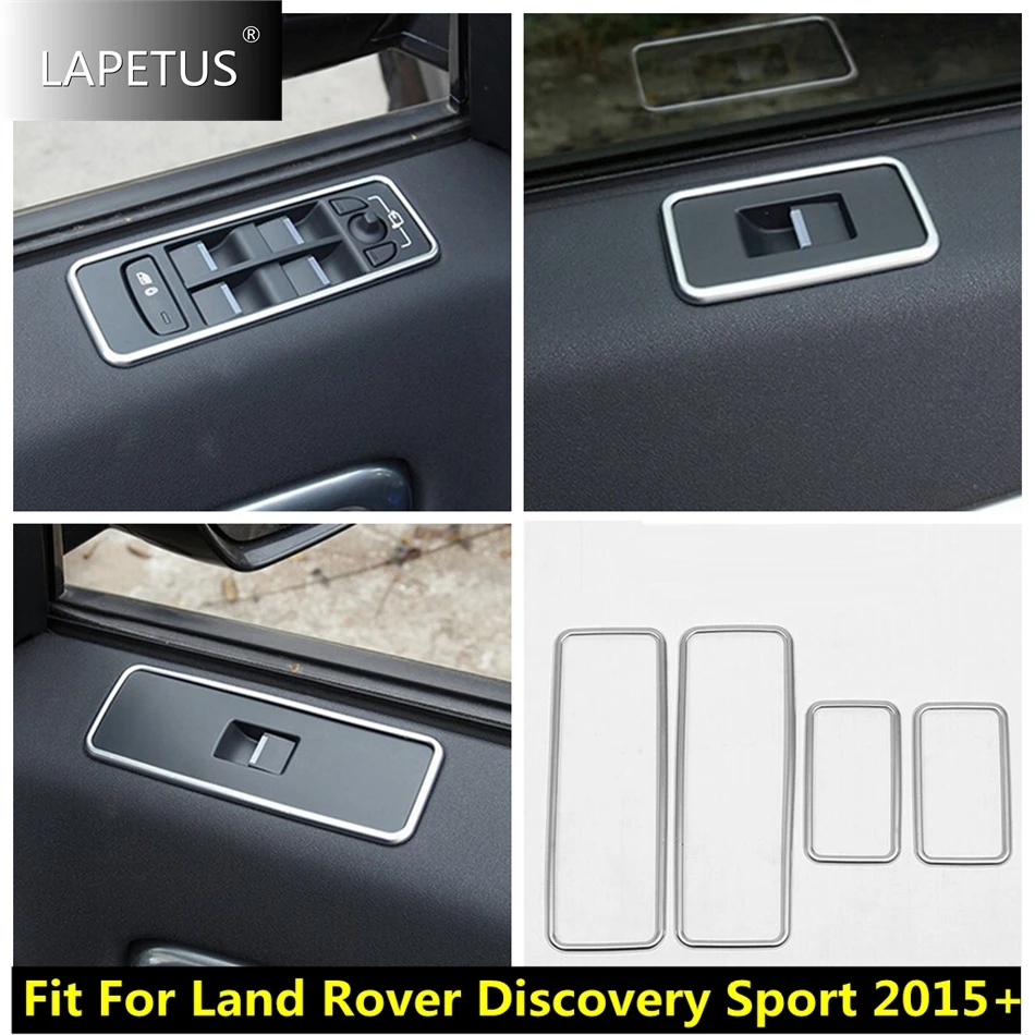 

ABS Auto Door Armrest Window Lift Switch Control Button Panel Accessories Cover Trim For Land Rover Discovery Sport 2015 - 2023