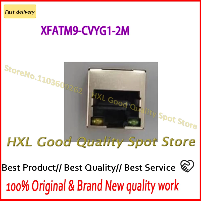 

10~100PCS/lot XFATM9-CVYG1-2M Network transformer 7 pin with light New original