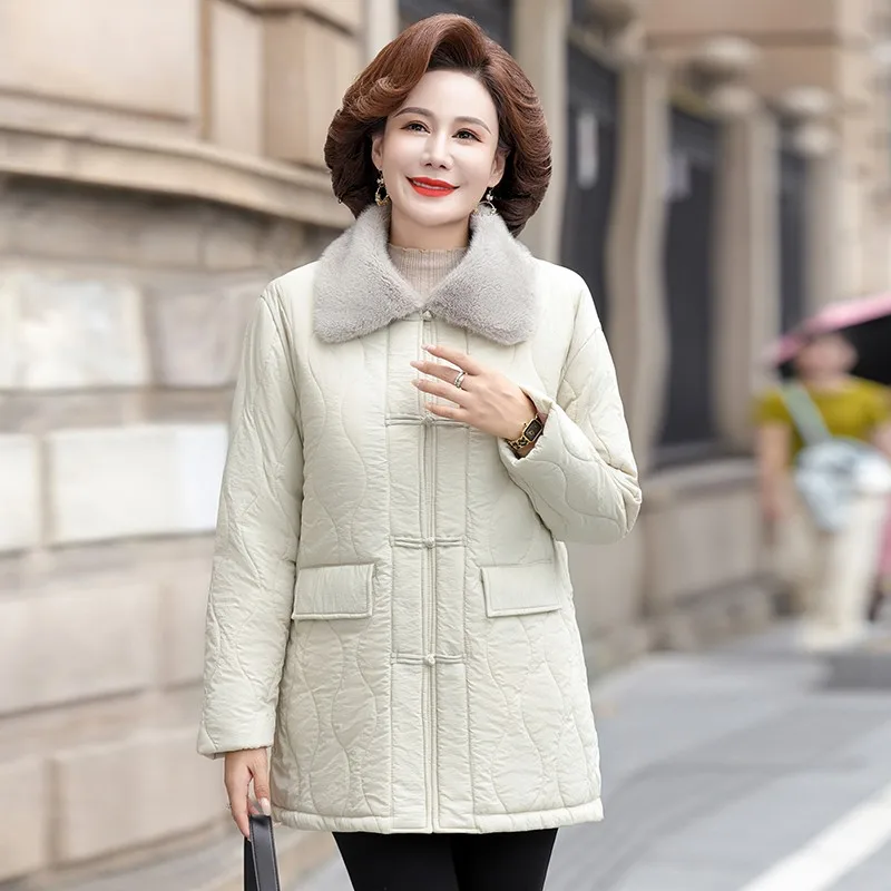 

2023 Winter Women's Jacket New in Korean Fashion Loose Hooded Down Coats Thicken plush Parkas Vintage Winter Women Clothes