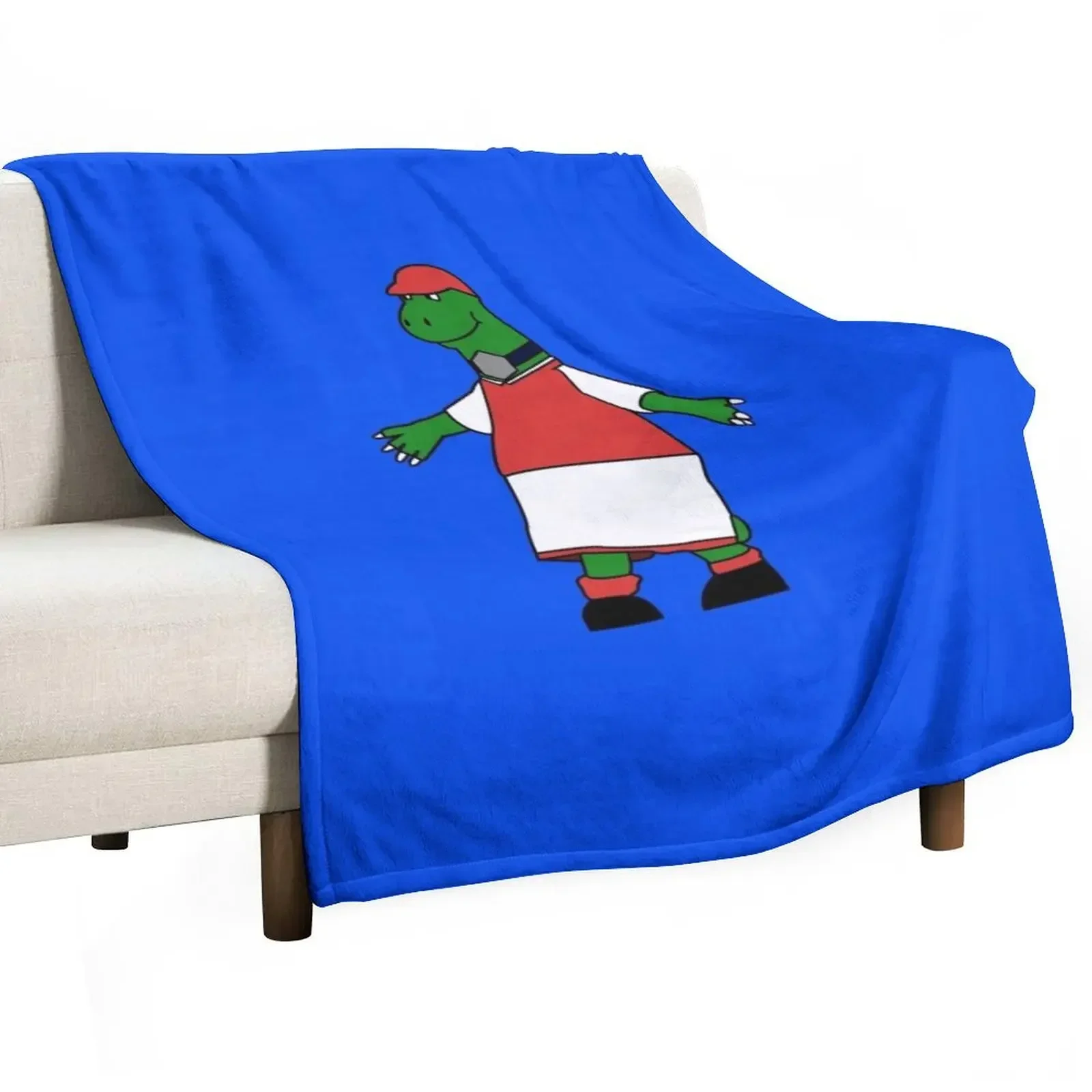 

Gunnersaurus Sticker Throw Blanket Cute Plaid Bed warm for winter Hairy Blankets