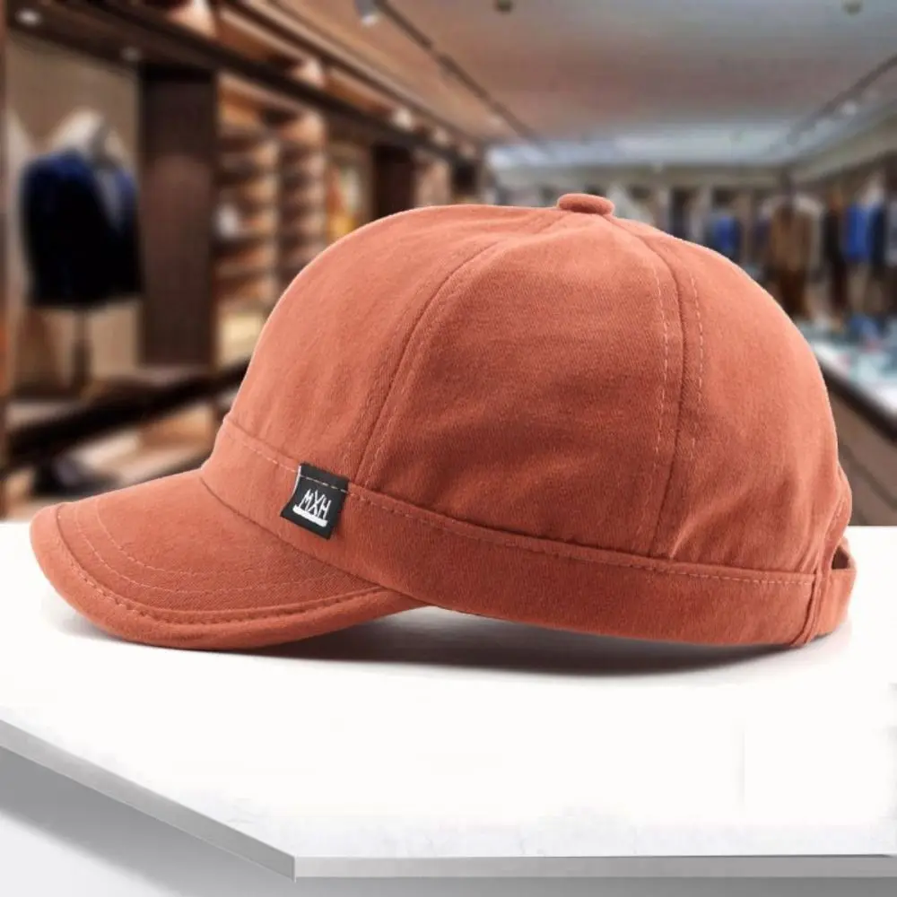 

Apparel Accessories Solid Color Short Brim Baseball Cap Japanese Style Baseball Hat Sun Hat Sunscreen Hat Sun Cap Peaked Cap Men