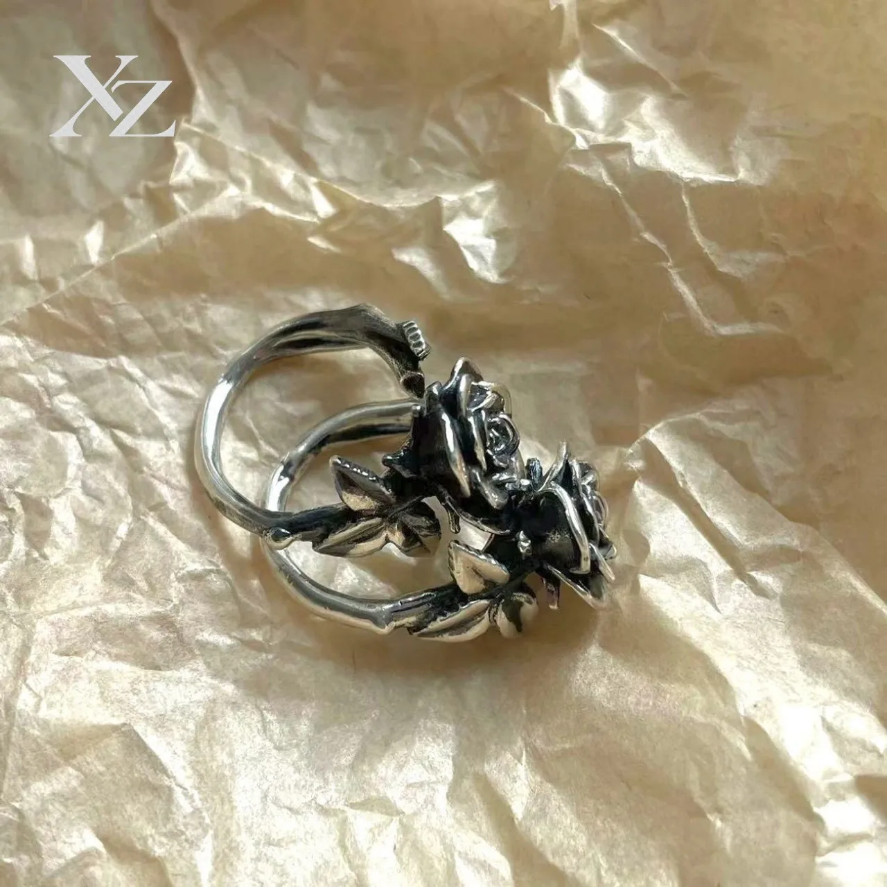 Hot Sale Premium Retro Rose Ring – Stylish Trendsetters Titanium Steel Design For 2025