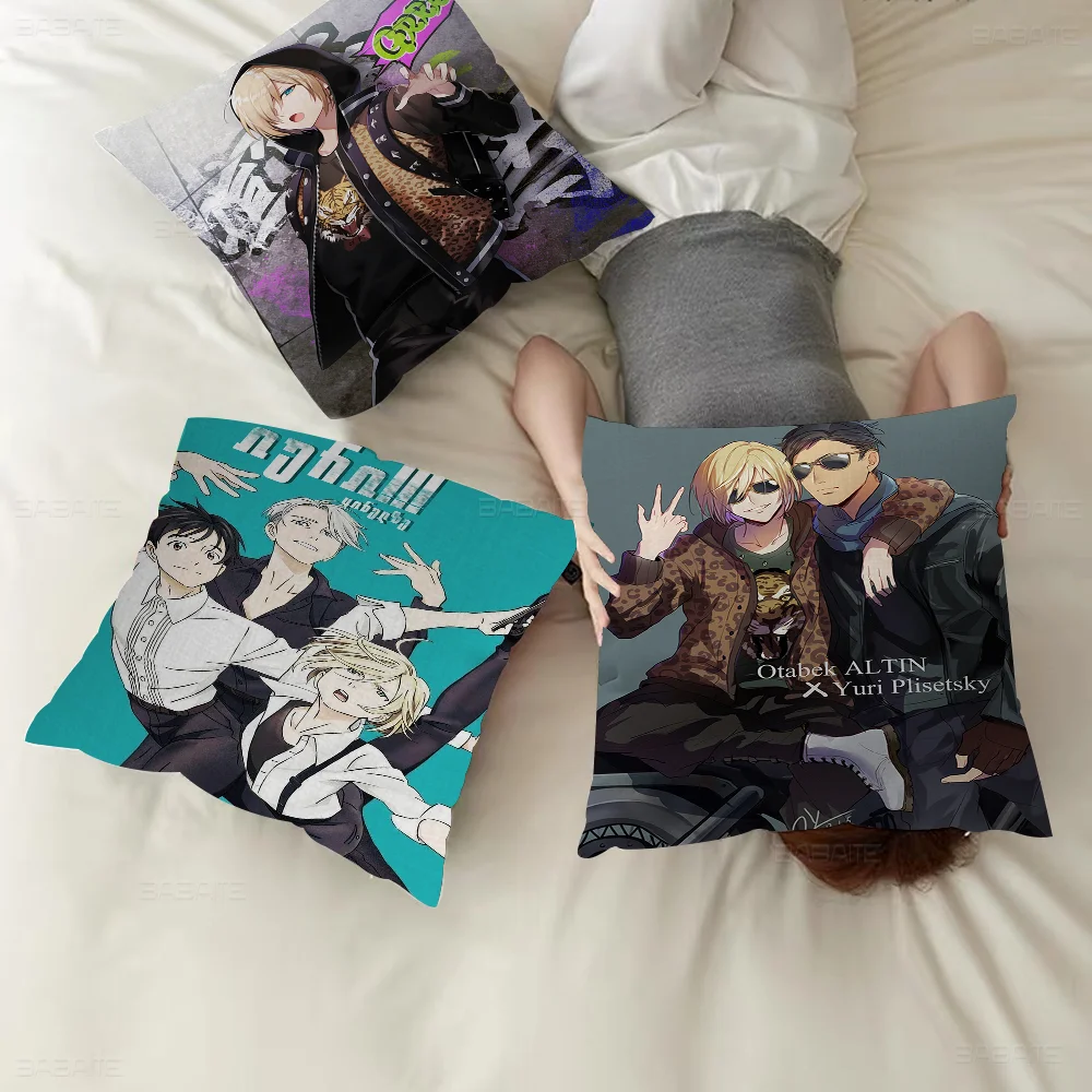 

YURI!!! On ICE 45*45cm Cushion Cover Pillow Cover Decor Pillowcase Home Pillowcase For Couch Pillow