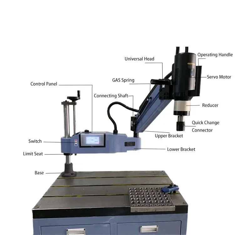 

M3-M30 Servo Vertical Tapping Machine,Electric Drilling And Tapping Machine