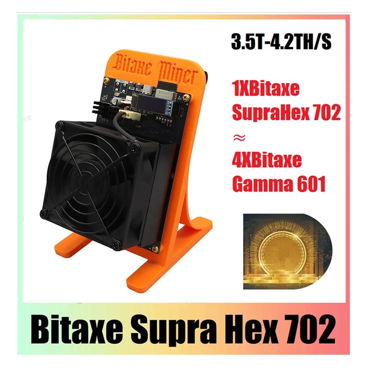 FZFZ SupraHex 702 솔로 광부 3.5T-4.2TH/S 60W-110W 6XBM1368 ASIC 칩 비트코인 ​​BTC 광부 오픈 소스 ASIC 광부 US 플러그