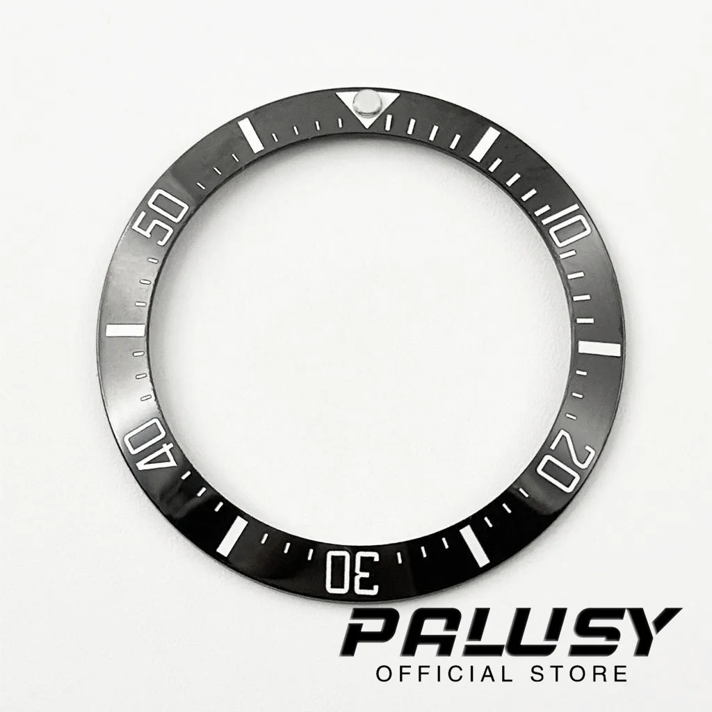 40Mm * 31.6Mm Glooiende Zee Grote Diepe Hommage Keramische Ring Invoegen Duikhorloge Vervangende Mannen Diverse Horloge Accessoires Onderdelen