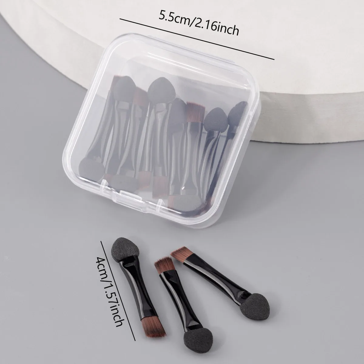 10 قطع من فرش مكياج صغيرة لظلال العيون، فرش ظلال عيون مزدوجة الجوانب #5