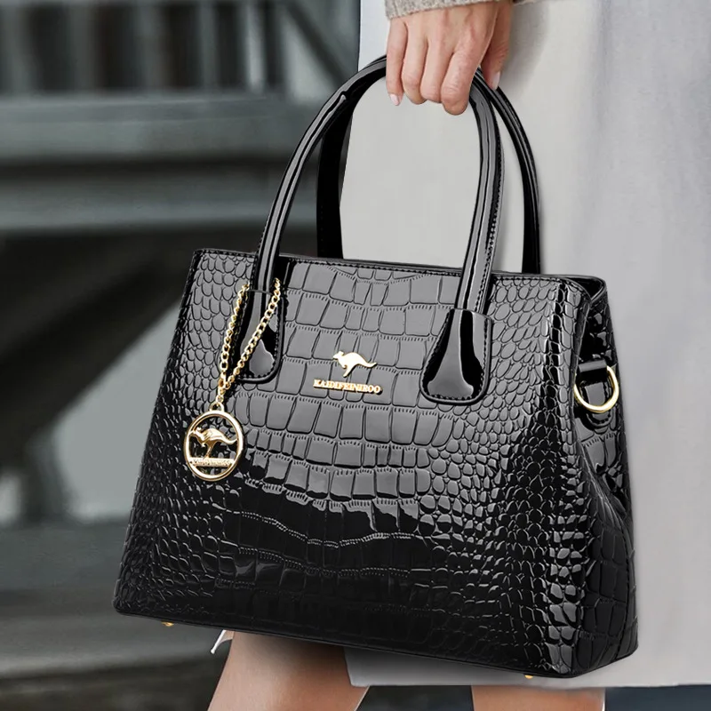 

New 2025 crossbody bag shoulder bag patent leather glossy surface women's handbag women