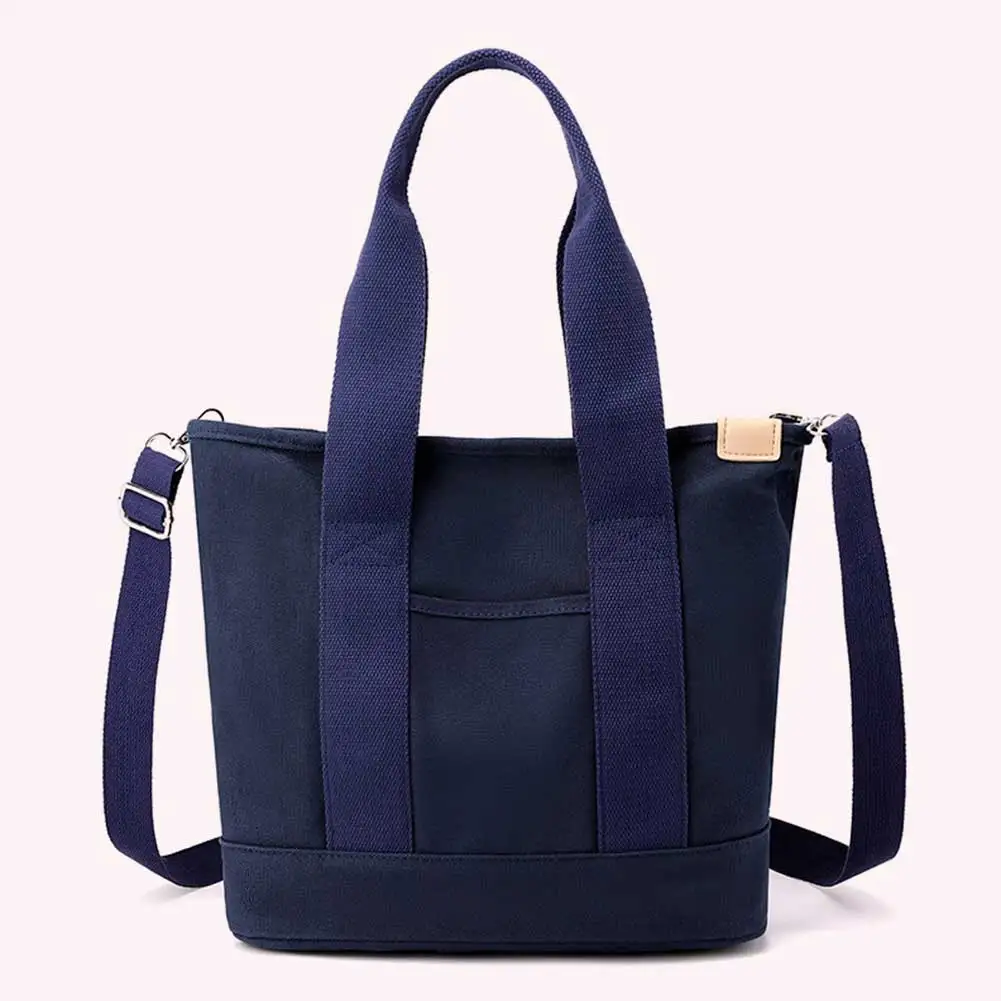 

Women Crossbody Bag Large Capacity Canvas Underarm Bag Adjustable Strap Multi-compartment Lightweight Make Up Cosmetic Bag