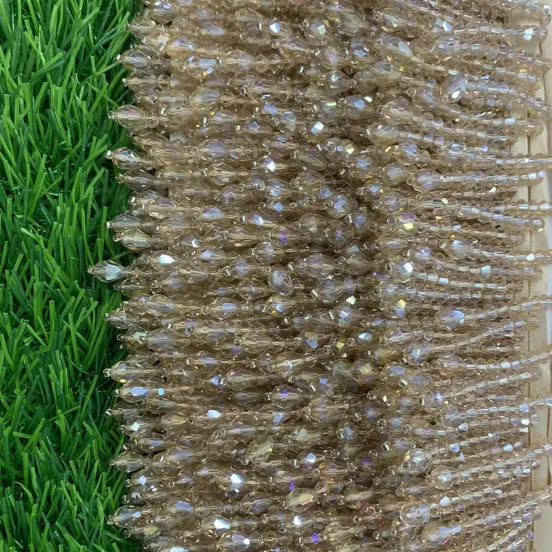 2Yard    Beaded crystal tassel pendant lamps, curtains, hats, dress accessories, clothing patches