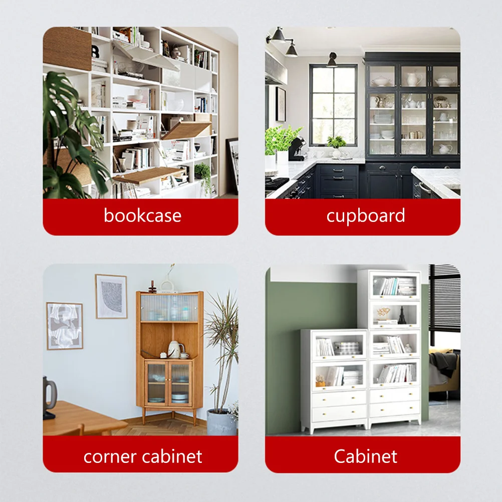 

1 set 1 Set Hidden Door Track For Cabinet Flip-Up Side Mount Slides Easy Install Plastic Iron Rails For Bookcases Cabinet Slide