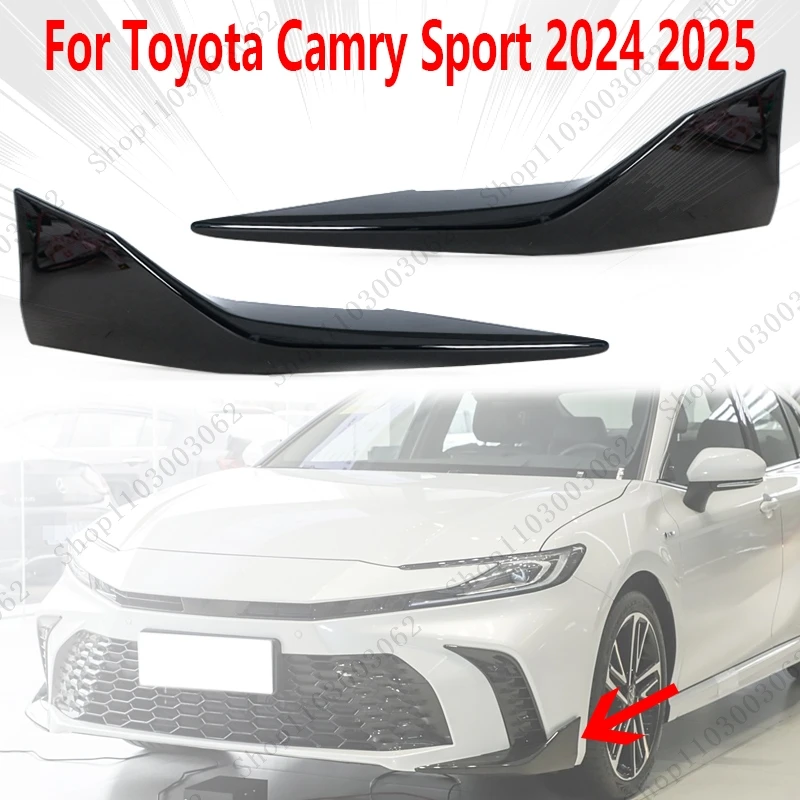 

Крылья для Toyota Camry Sport 2024 2025, внешний передний бампер автомобиля, нижний спойлер, декоративная планка для предотвращения столкновений